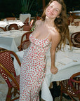 Polka Dot Floral Print Summer Dress