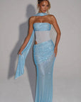 Sexy Hollow Out High Split Long Dress