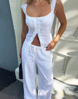 Trendy Casual Two-Piece Set with Collar