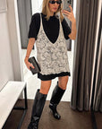 Fashionable Slim Fit Lace Camisole Two-Piece Set