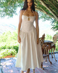 French Style Sexy Hollow Out Long Dress