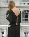 Trendy Tie-Back Long Sleeve Top for Women