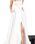 2023 New Long Bridesmaid Dress with Train