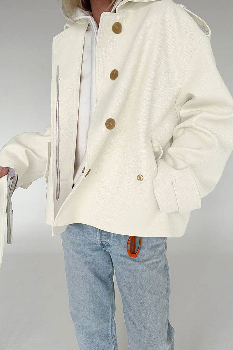 Autumn Winter New Lapel Long Sleeve Cardigan Coat