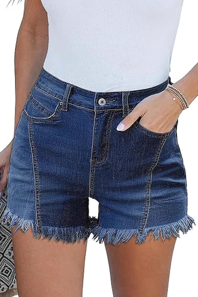 Trendy High-Waisted Denim Shorts for Women
