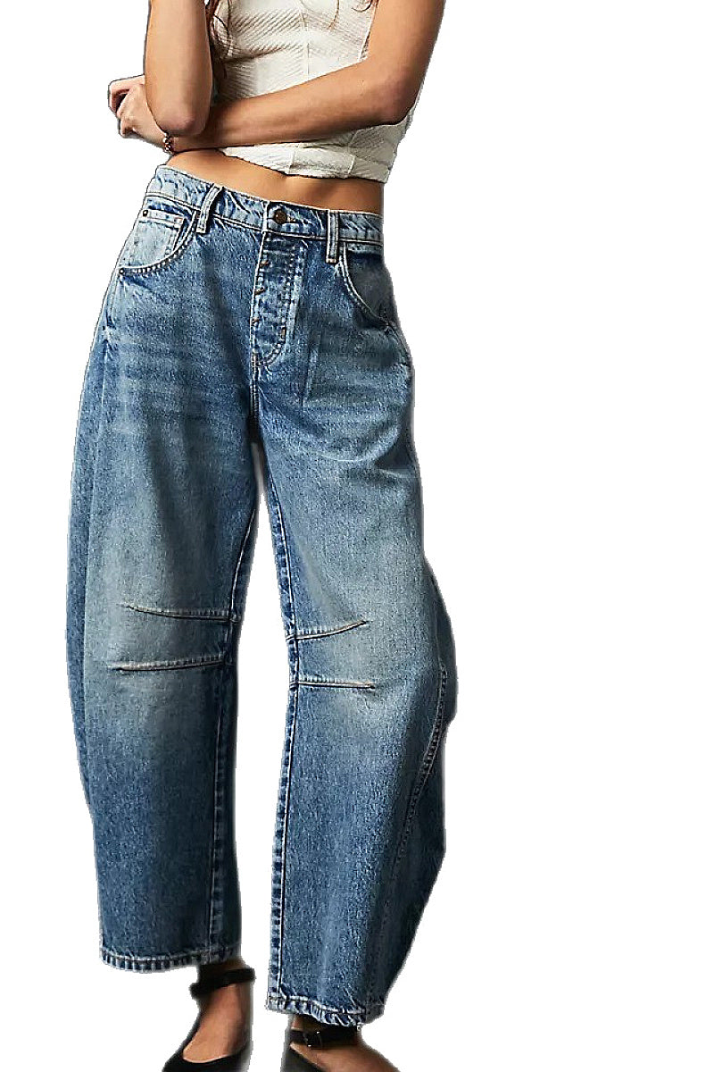 Casual Loose Wide Leg Jeans for Women