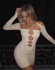 Sexy Sheer Mesh Bodycon Dress for Nightclub