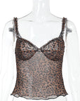 Sexy Leopard Print Cami Top for Summer