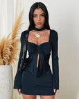Basic Long Sleeve Button Top for Women