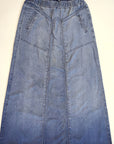 Elegant A-Line Long Skirt for Casual Wear