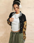 Trendy Women's Color Block Cardigan for Fall
