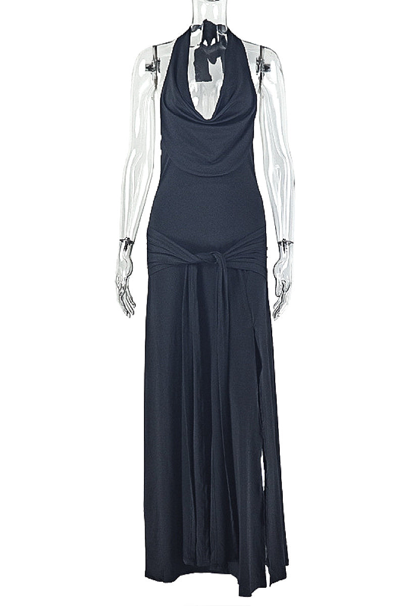 Elegant Halter Neck Bodycon Dress