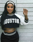 Trendy Casual Baseball Sweatshirt Skirt Set