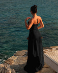 Summer European and American Strapless Beach Dress