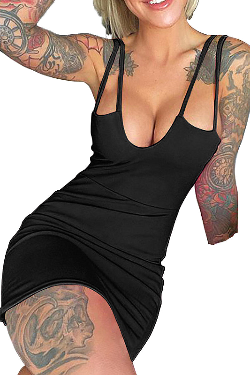 Slim Fit Spaghetti Strap Dress
