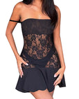 Sexy Lace Mini Slip Dress for Women