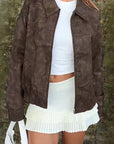 Stylish Stand Collar Jacket for Autumn and Winter
