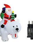 Inflatable Polar Bear Christmas Decoration