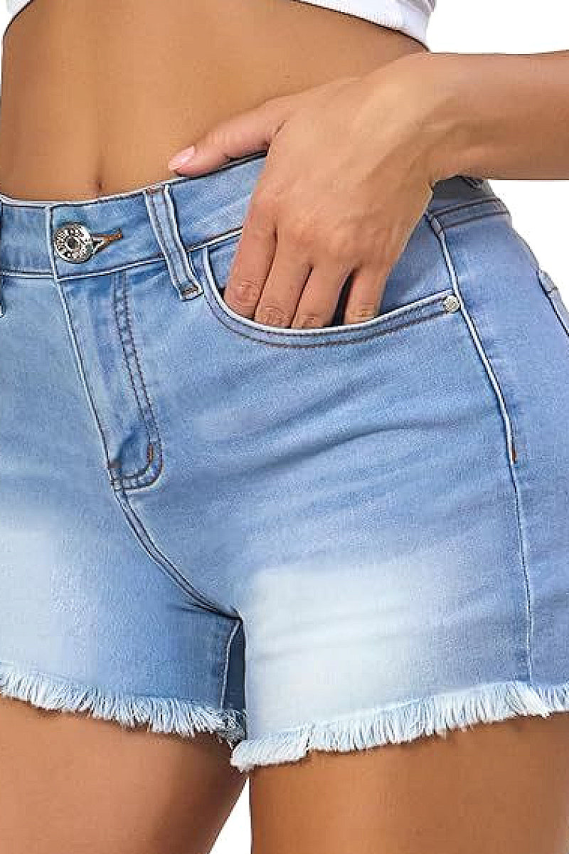 Summer Women's Denim Shorts with High Elasticity