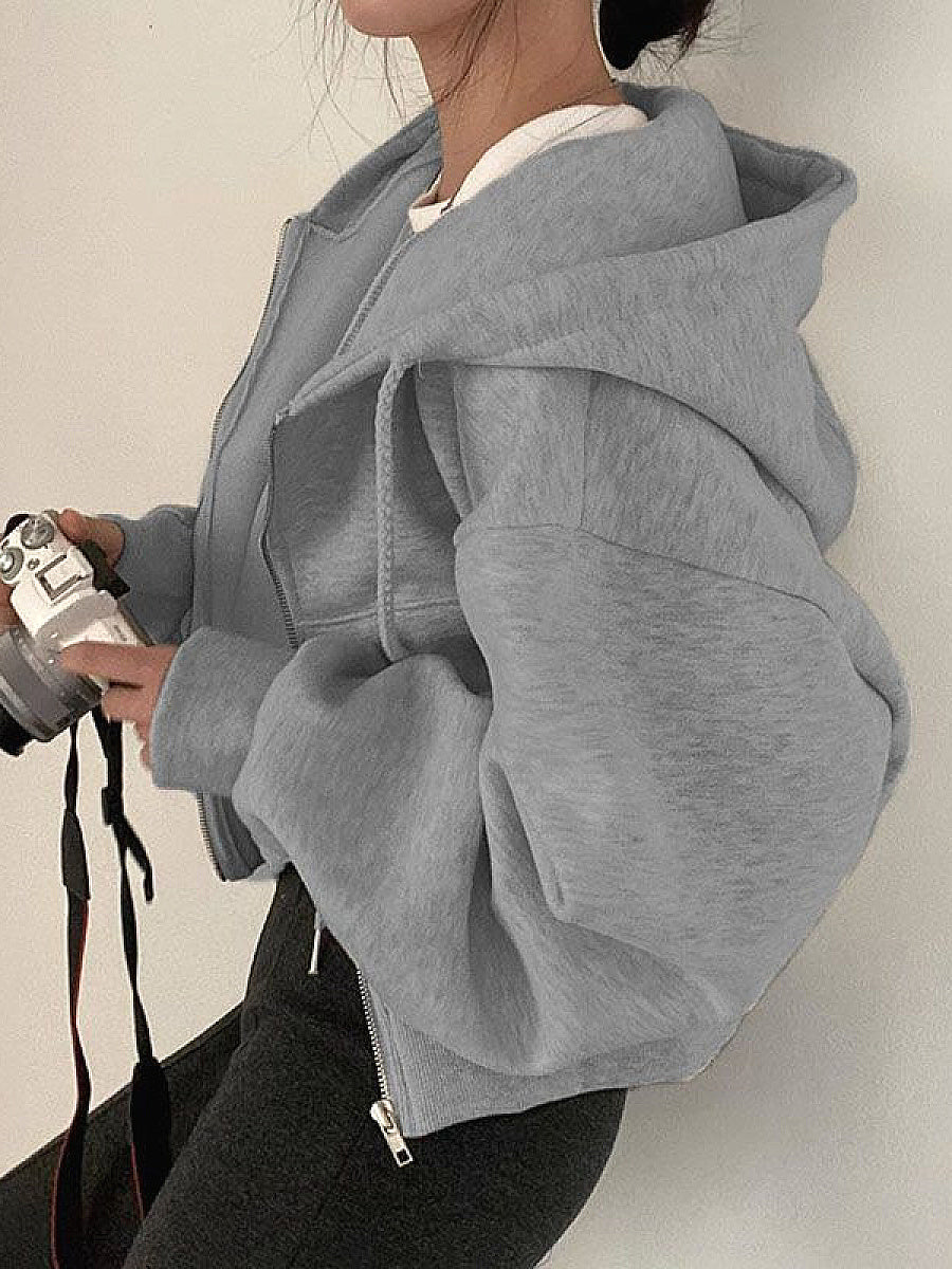 Stylish Warm Hooded Sweatshirt for Women