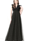 Elegant French Style Dress with Ruffle Trim