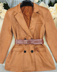 Stylish Suede Blazer for Women
