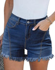 Trendy High-Waisted Denim Shorts for Women