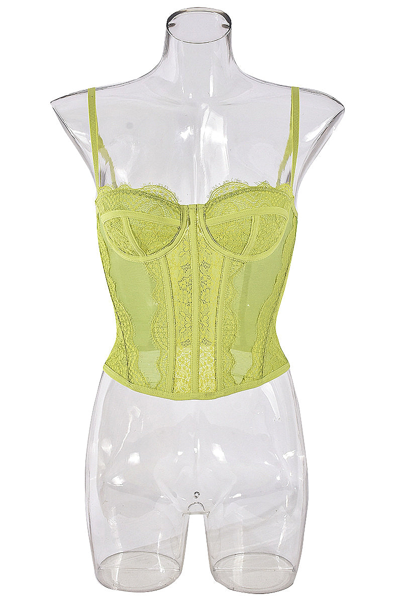 Nazada Sexy Lace Bodice Backless Camisole