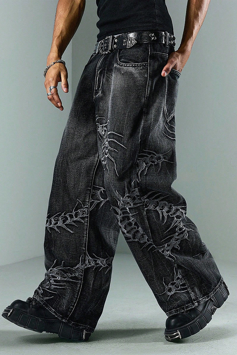 American Street Style Loose Fit Men's Jeans