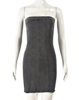 Sexy Backless Denim Dress for Spring Summer