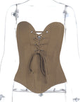 Chic Strapless Waist Tie Top for Women
