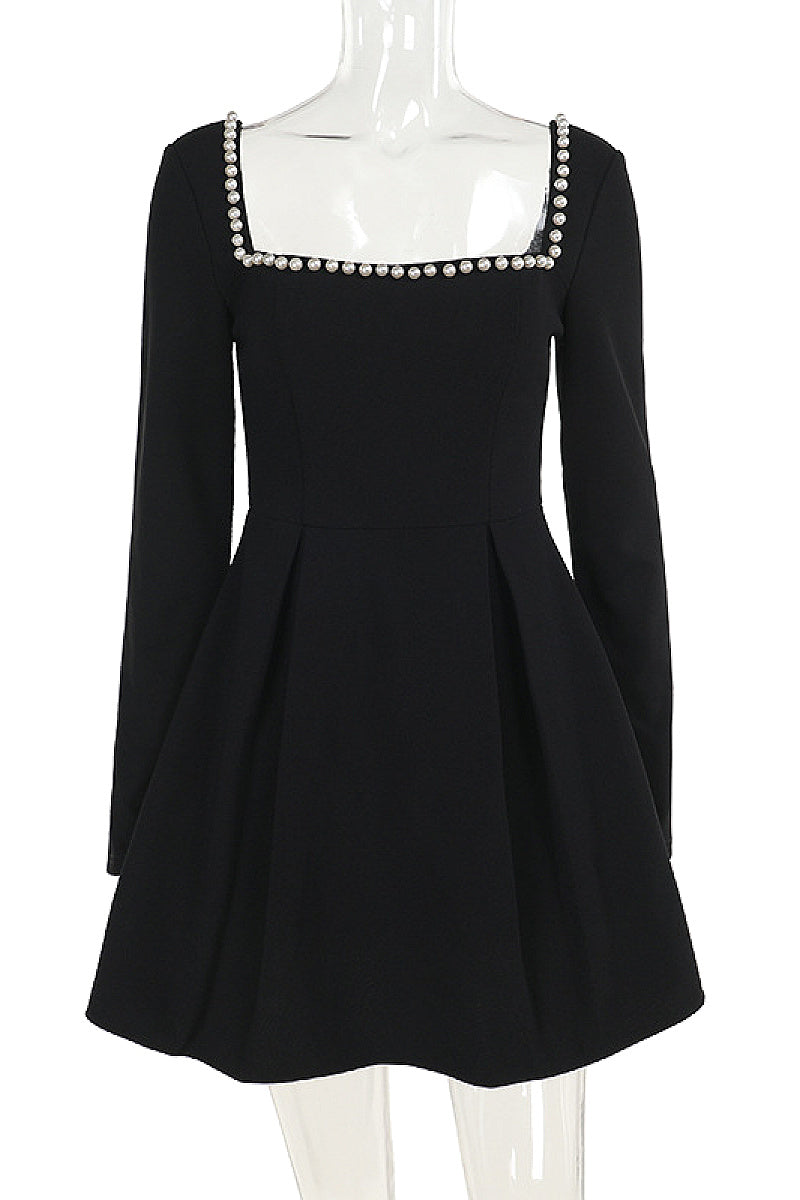 Muse Square-Neck A-Line Dress
