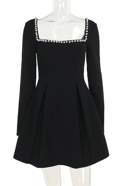 Muse Square-Neck A-Line Dress