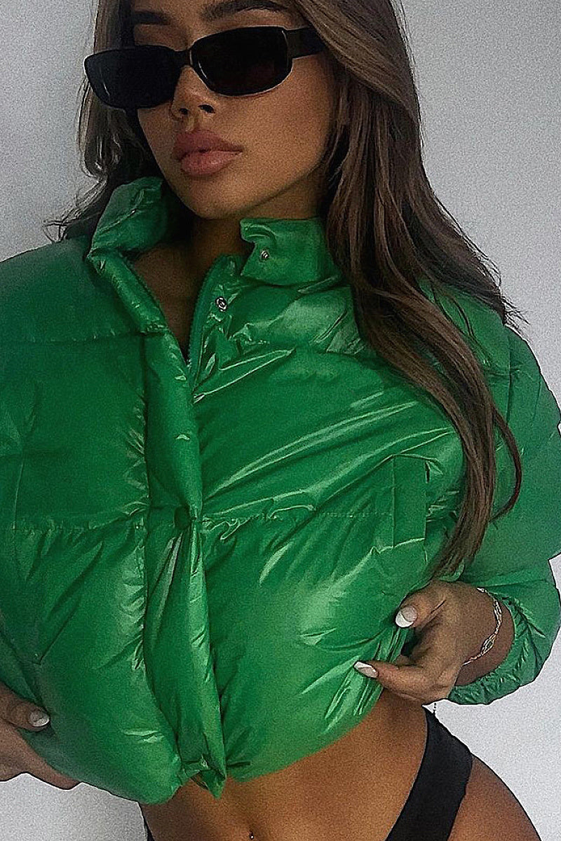 Trendy Women's Long Sleeve Cotton Jacket