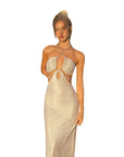 Summer Sexy Backless Dress with Chain Design