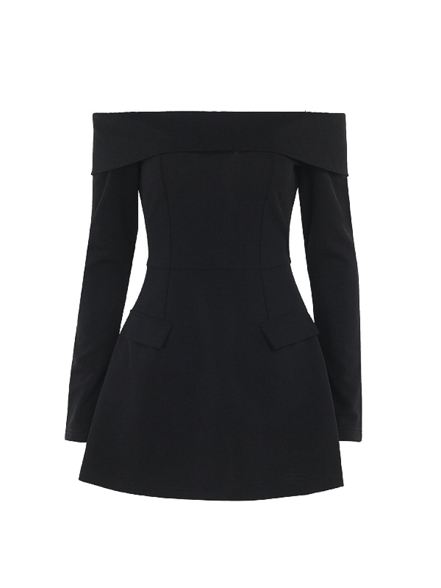Elegant Off-Shoulder A-Line Dress for Women