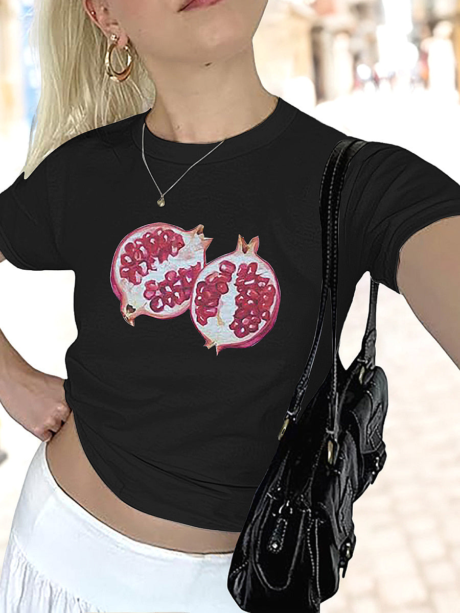 Summer Y2K Short T-Shirt with High Waist Pants