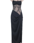 Sexy Lace Camisole Dress with Slit