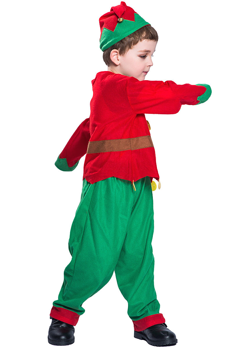 Cute Children's Christmas Elf Costume for Parties