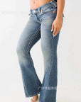 Trendy High Rise Flared Jeans for Women