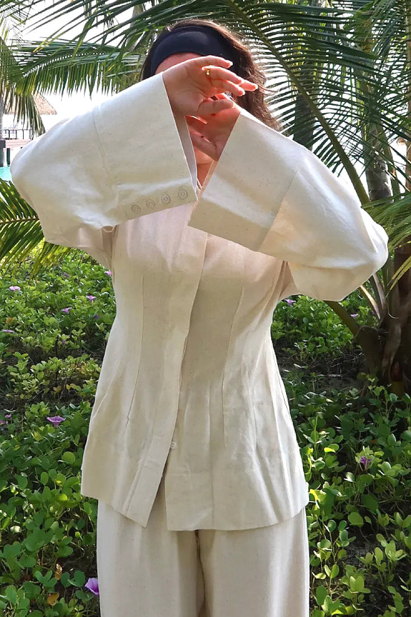 Simple Loose Linen Women's Shirt for Spring and Summer