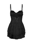 Summer Sexy Lace Ruffle A-Line Dress