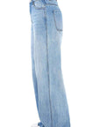 Loose Fit High Waist Wide Leg Jeans for Women