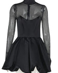 Elegant Autumn Bubble Hem Dress for Women