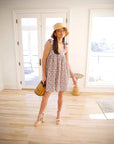 Spring Summer Women's French Vintage Floral Dress