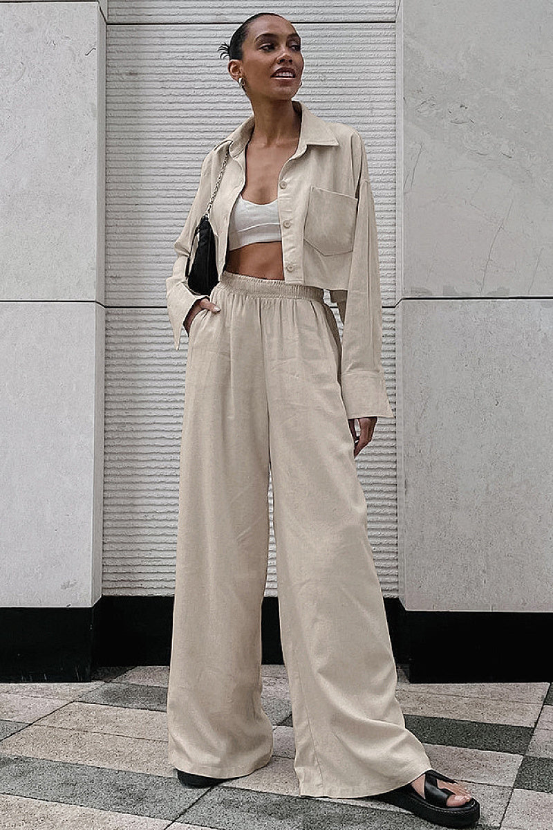 Casual Chic Linen Two-Piece Set
