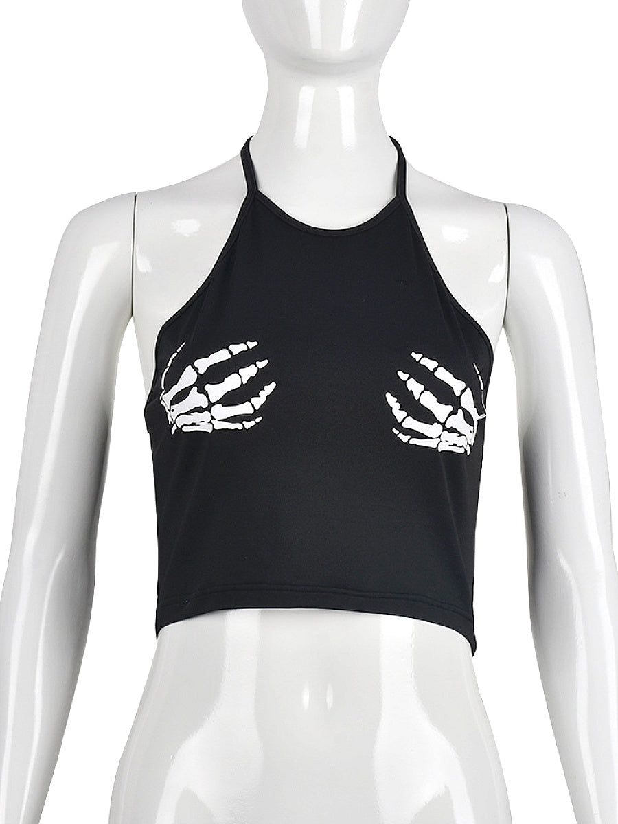 Stylish Cropped Halter Top for Night Out