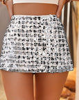 Trendy A-Line Sequin Skirt for Women