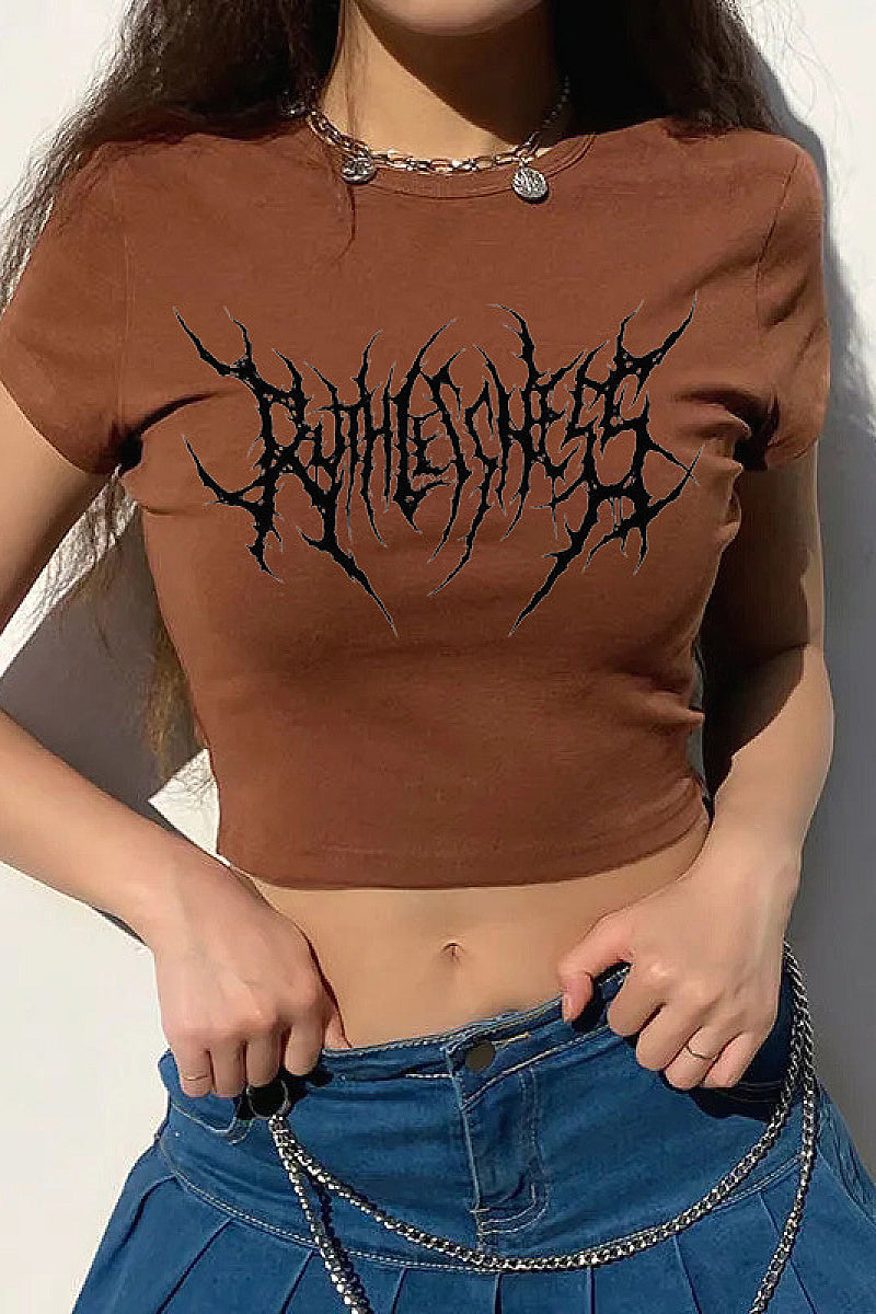 Trendy Short Sleeve Crop Top for Women