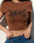 Trendy Short Sleeve Crop Top for Women